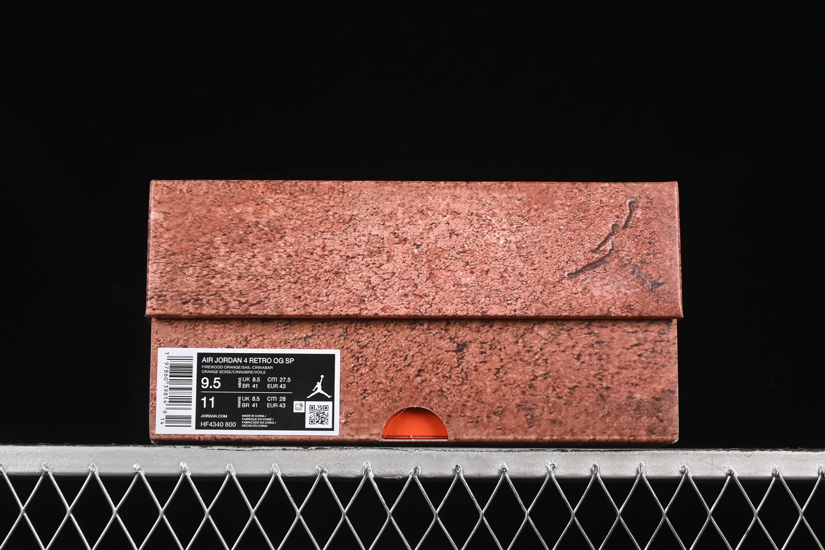 All categories Air Jordan Jordan series basketball shoes Air Jordan 4 OG version Nigel Sylvester x Air Jordan 4 OG "Brick By Brick" AJ4 Joe 4 Orange Brown Suede HF4340-800